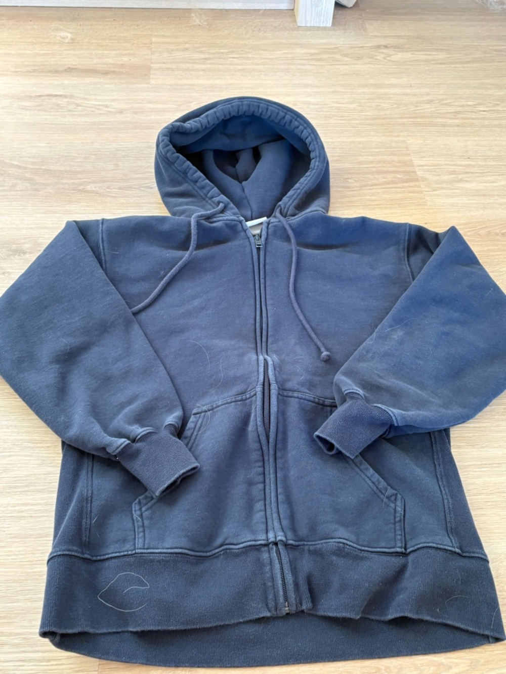 Aritzia Navy Blue Boyfriend Hoodie - size 1